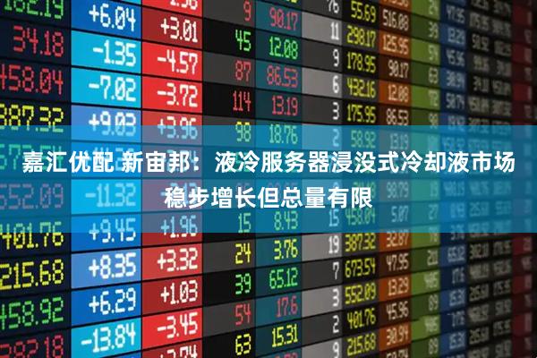 嘉汇优配 新宙邦：液冷服务器浸没式冷却液市场稳步增长但总量有限